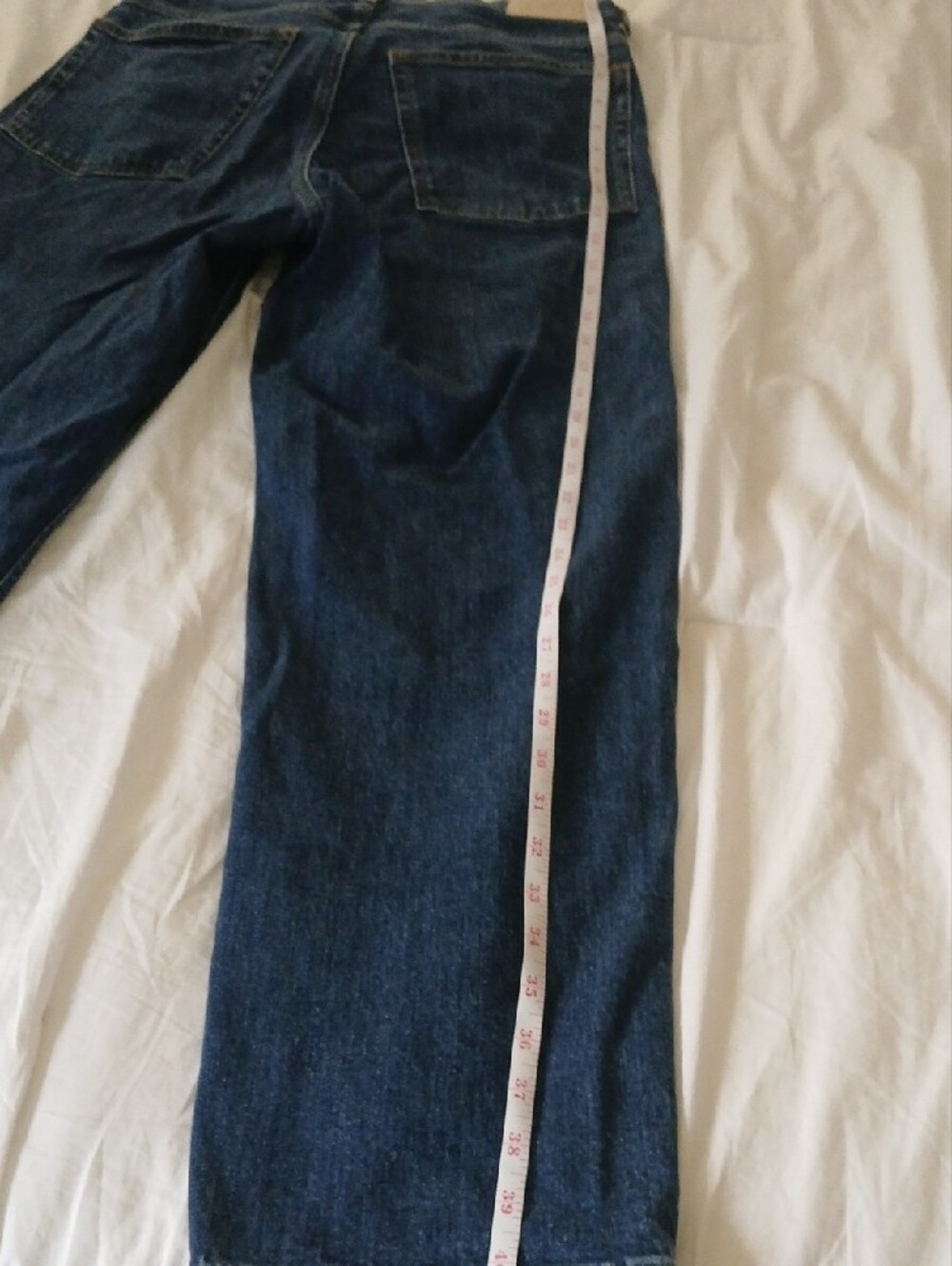Everlane Organic Cotton Dark Blue High-Rise Jeans - Picture 6 of 9